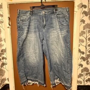 Lane Bryant Light Blue Denim Crop Jeans